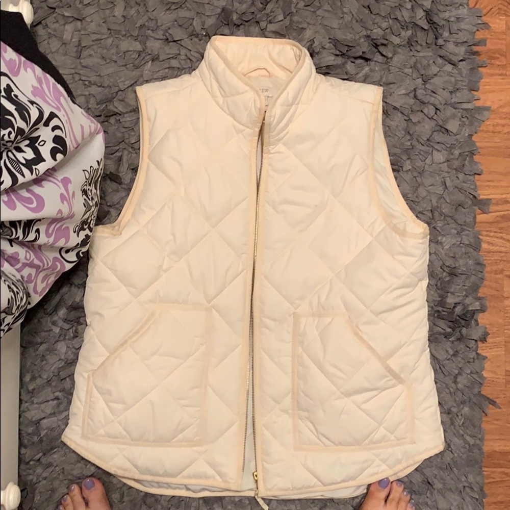 J Crew White Vest